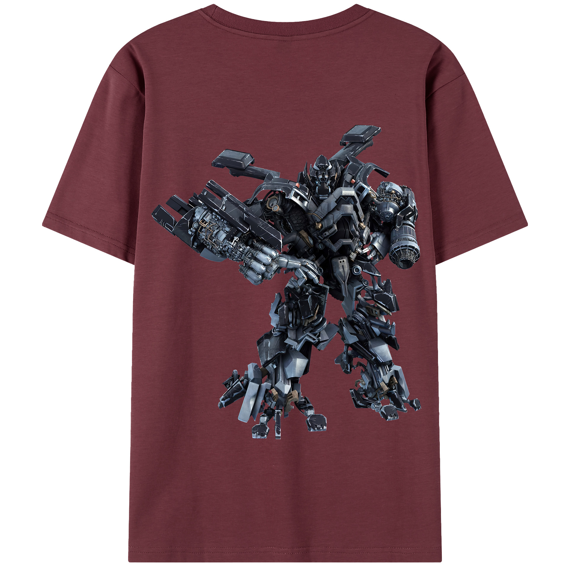 （画像用） Transformers トランスフォーマー 綿100％半袖Tシャツ（背面プリント）